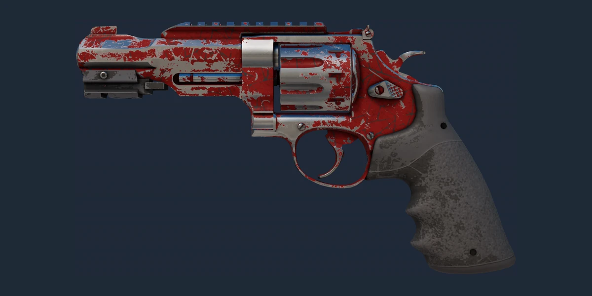 R8 Revolver | Crimson Web (Battle-Scarred) preview