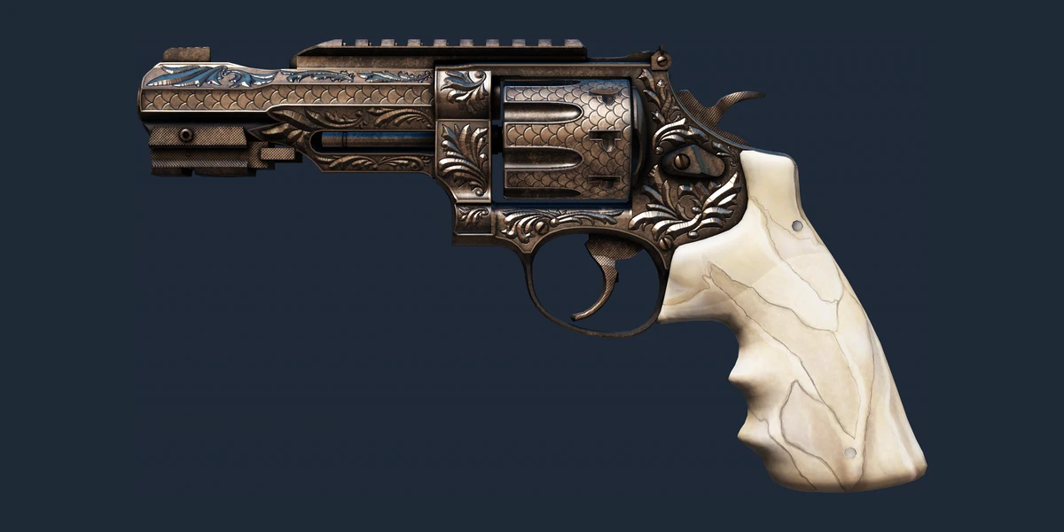 ตัวอย่าง ปืนลูกโม่ R8 | Inlay (มีรอยถลอกเล็กน้อย)
