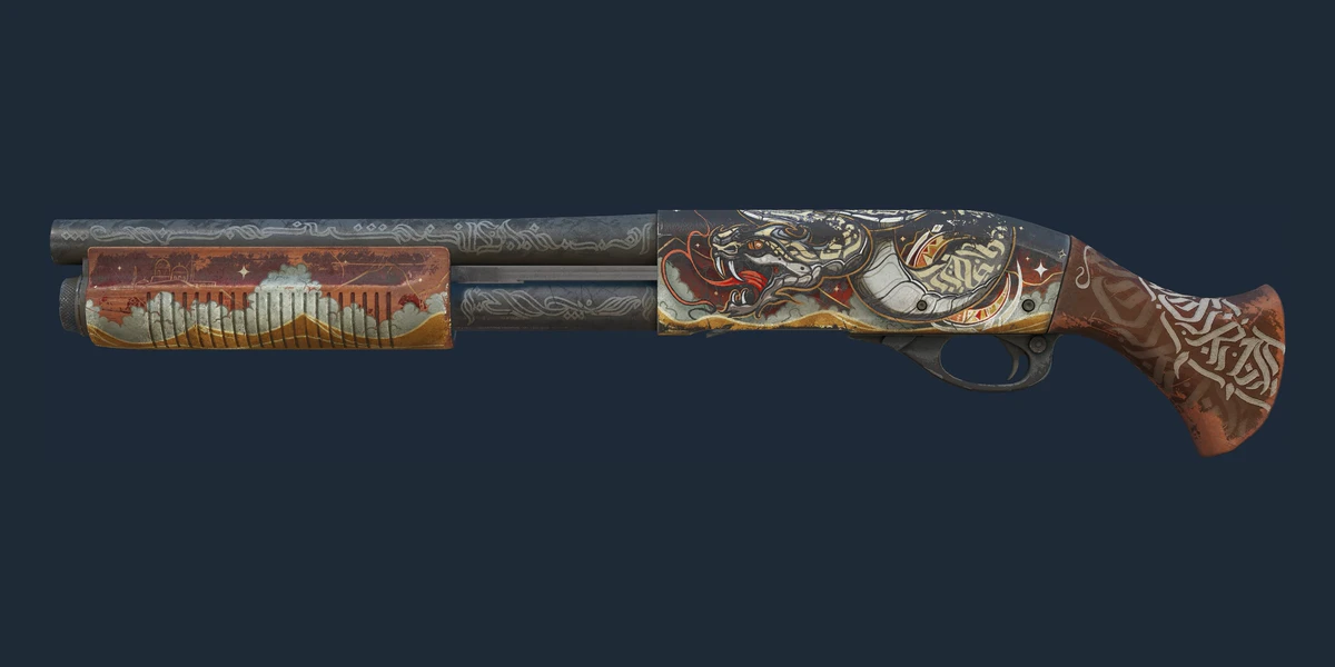Sawed-Off | Lunar Wyrm (Battle-Scarred) preview