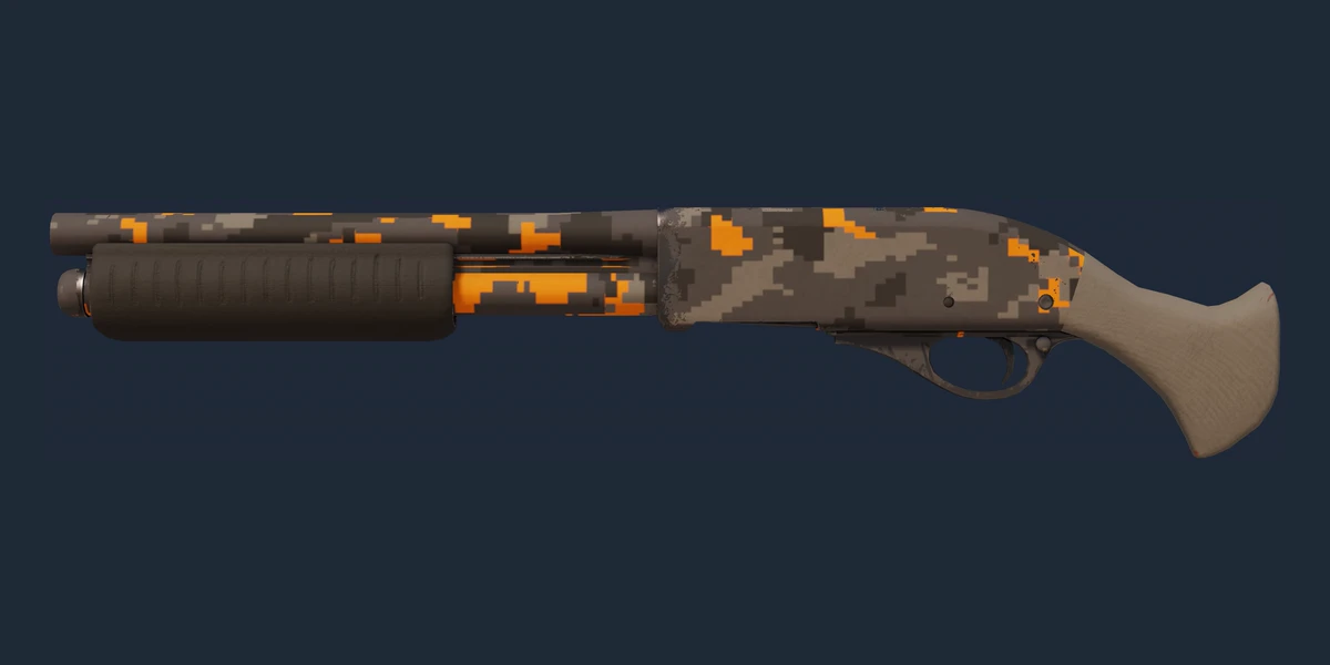 Förhandsvisning av StatTrak™ Sawed-Off | Orange DDPAT (Minimalt slitage)