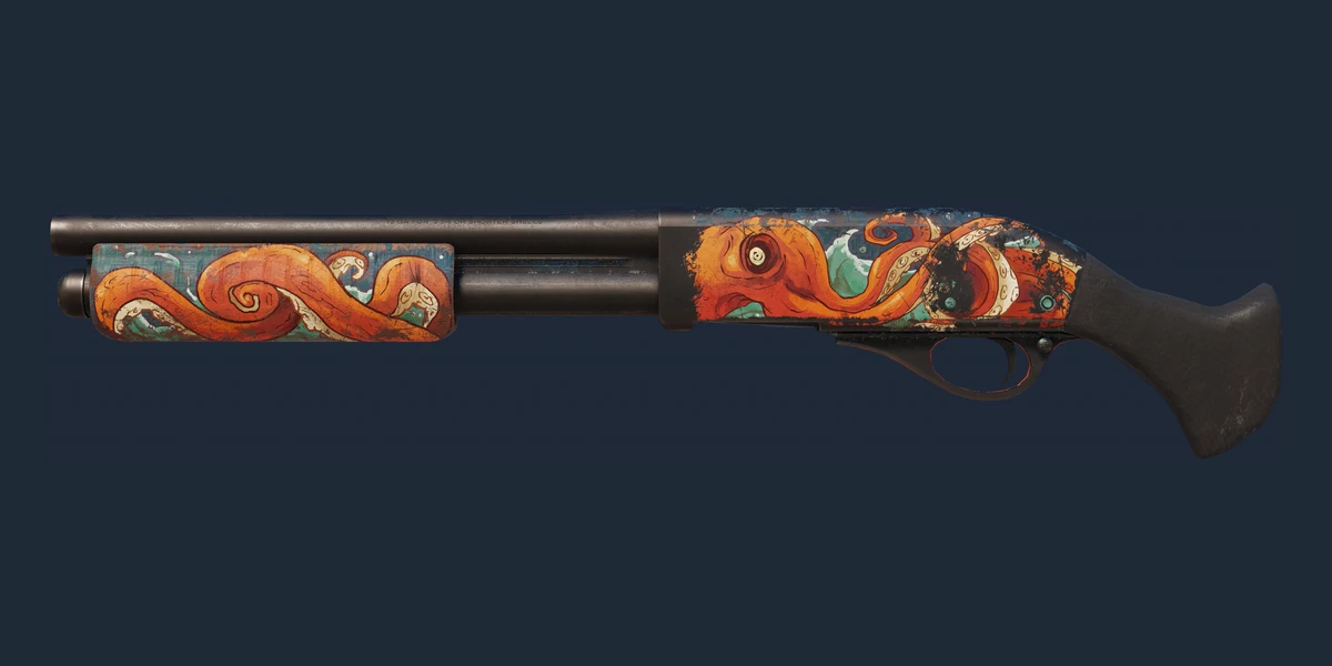 StatTrak™ Sawed-Off | The Kraken (Well-Worn) preview