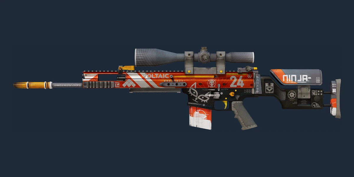 ตัวอย่าง SCAR-20 | Bloodsport (มีรอยถลอกเล็กน้อย)