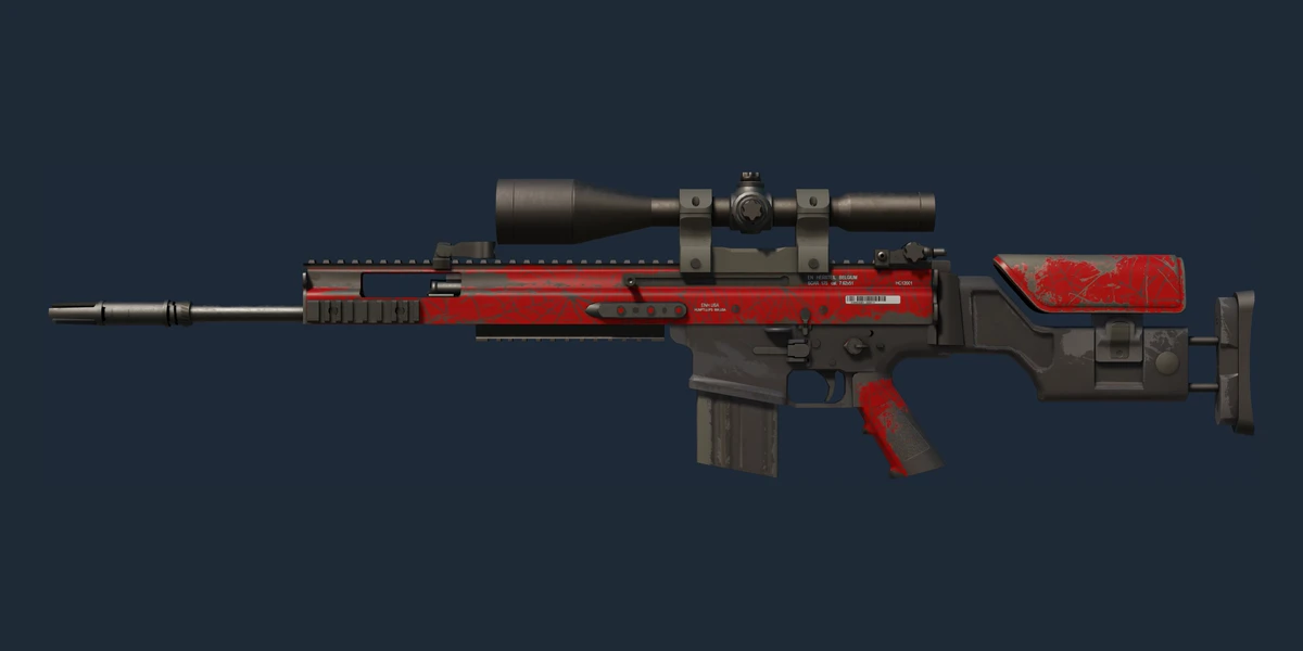 Náhled: SCAR-20 | Crimson Web (Opotřebený)