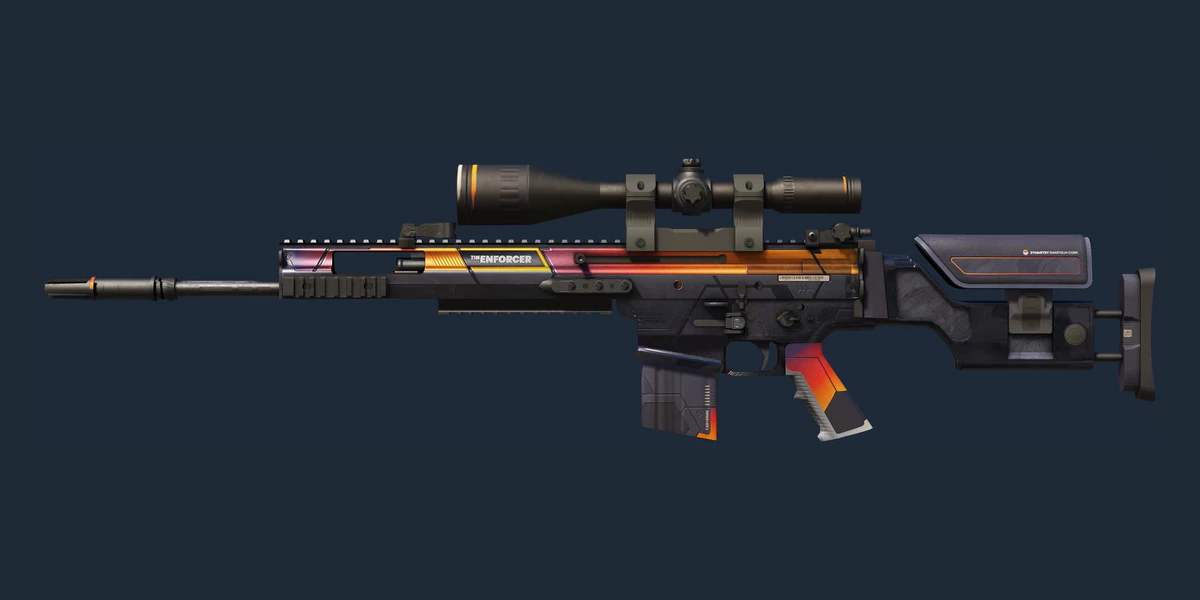 Náhled: SCAR-20 (Suvenýr) | Enforcer (Silně opotřebený)