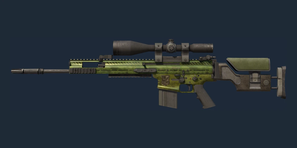 SCAR-20 | Green Marine (Battle-Scarred) preview