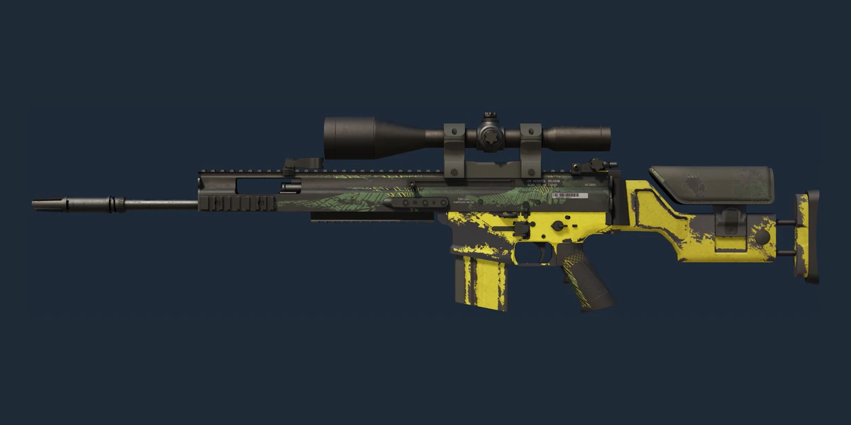 Forhåndsvisning af SCAR-20 | Jungle Slipstream (Meget slidt)