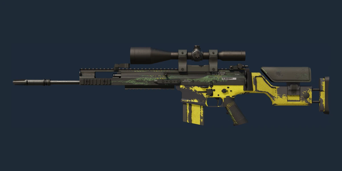 StatTrak™ SCAR-20 | Jungle Slipstream (Battle-Scarred) preview