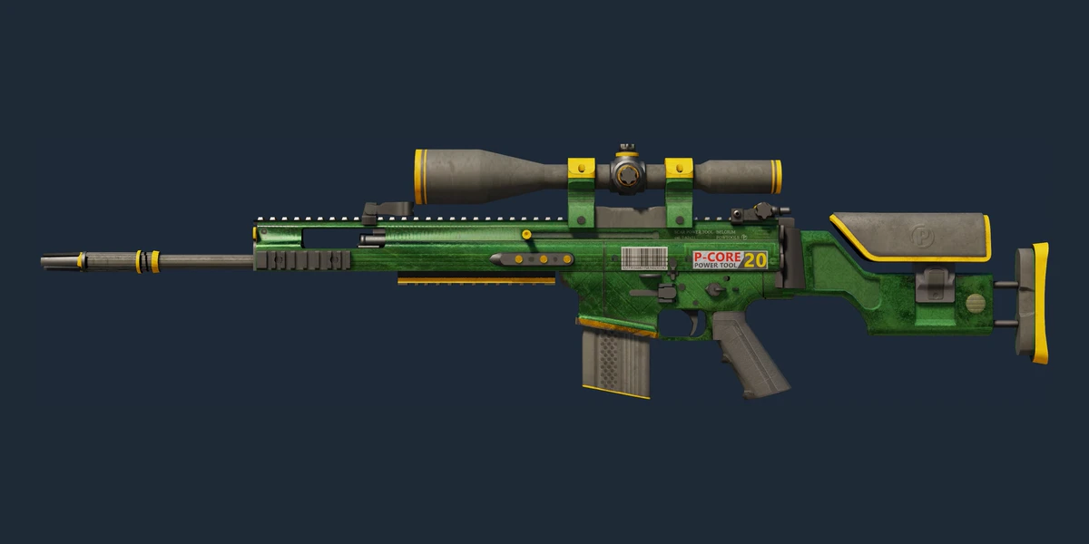 SCAR-20（StatTrak™） | 权力之心 (战痕累累) 预览
