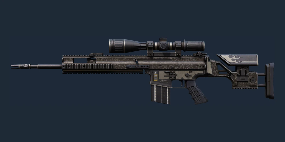 ตัวอย่าง SCAR-20 | Trail Blazer (มีรอยถลอกอย่างมาก)