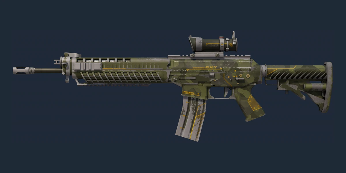 ตัวอย่าง SG 553 | Atlas (มีรอยถลอกอย่างมาก)