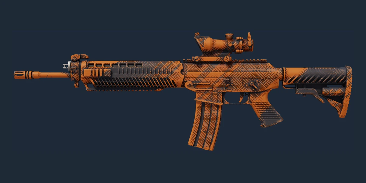Forhåndsvisning af SG 553 | Basket Halftone (Lidt slidt)