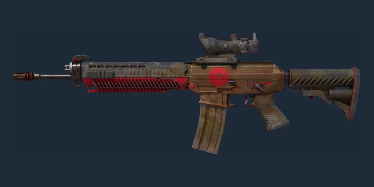 SG 553 | Berry Gel Coat (Well-Worn) preview
