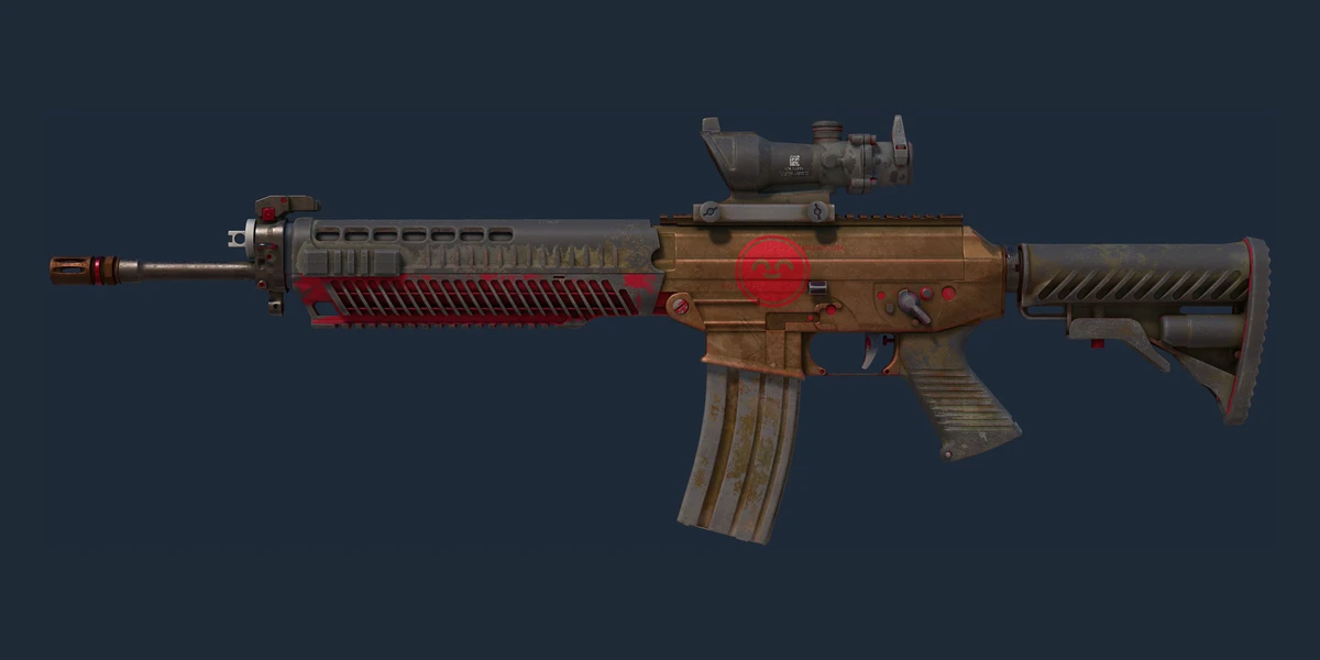 Souvenir SG 553 | Berry Gel Coat (Battle-Scarred) preview