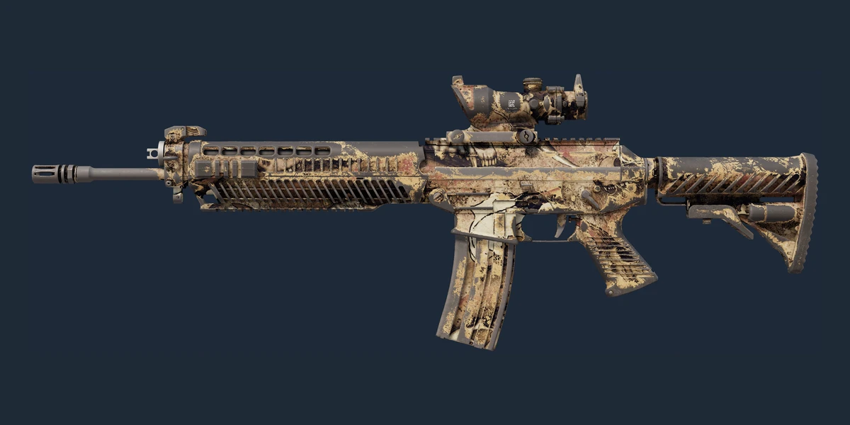 SG 553 | Bleached (Battle-Scarred) preview