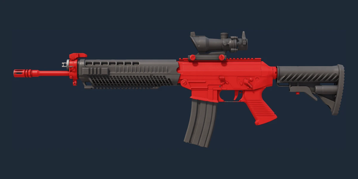 Souvenir SG 553 | Candy Apple (Minimal Wear) preview