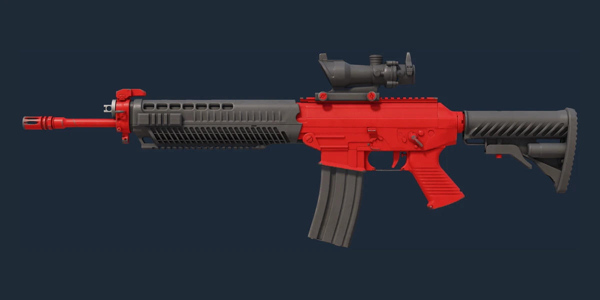 Náhled: SG 553 (Suvenýr) | Candy Apple (Opotřebený)