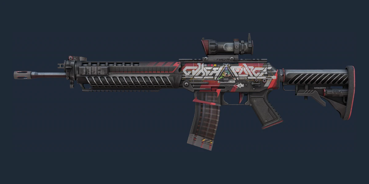 SG 553 | Cyberforce (Well-Worn) preview