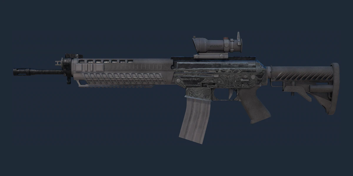 SG 553 | Damascus Steel (Field-Tested) preview