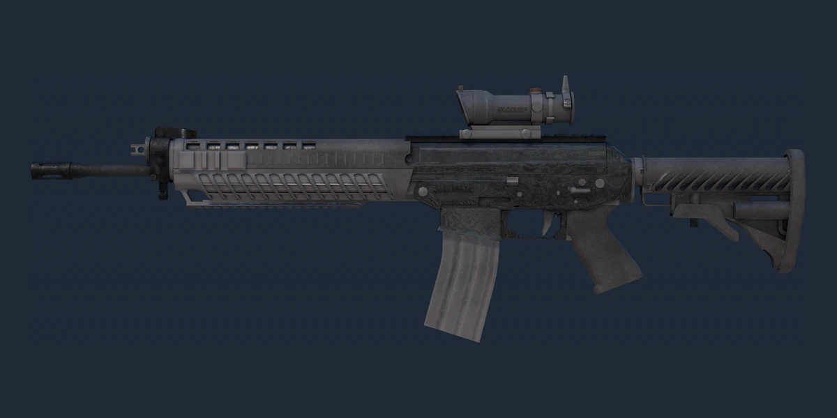 Anteprima di SG 553 | Damascus Steel (Segnato dalle battaglie)
