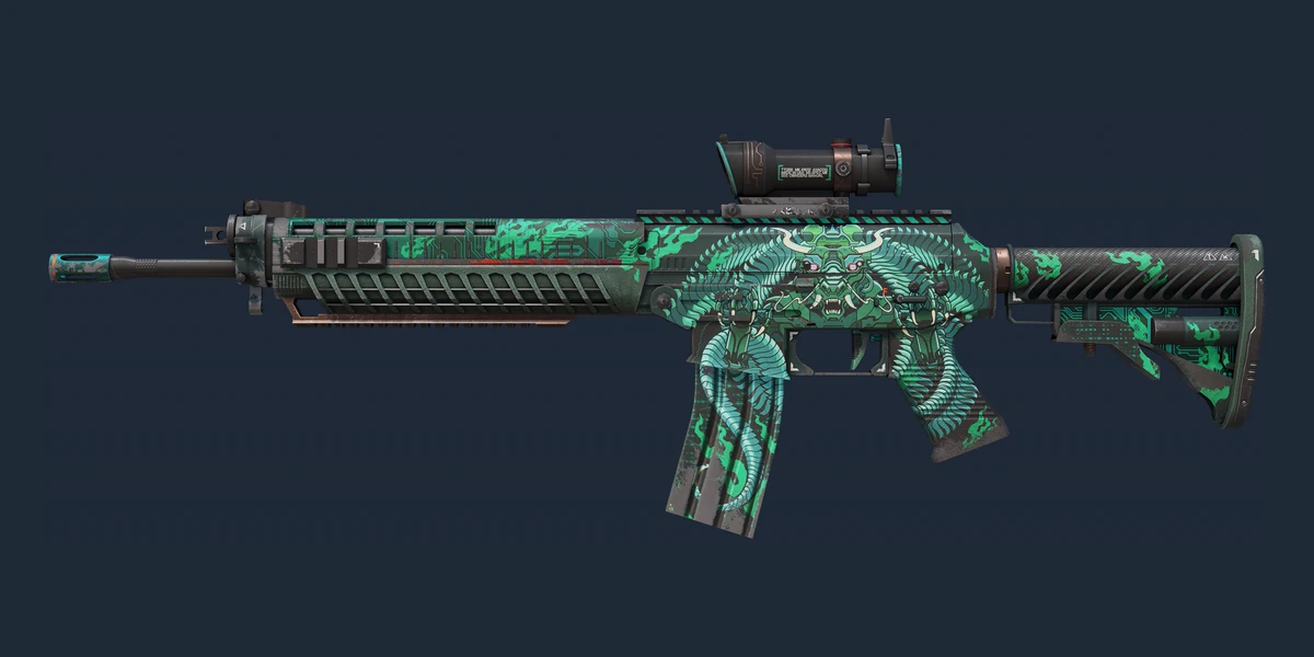StatTrak™ SG 553 | Dragon Tech (Field-Tested) preview