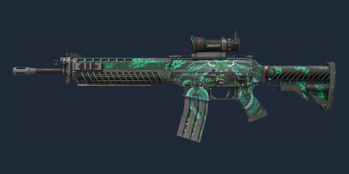 SG 553 | Dragon Tech (Battle-Scarred) preview
