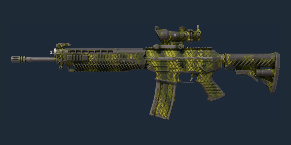 SG 553 | Gator Mesh (Well-Worn) preview