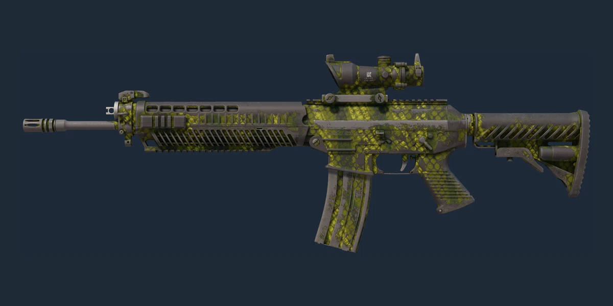 SG 553 | Gator Mesh (Battle-Scarred) preview