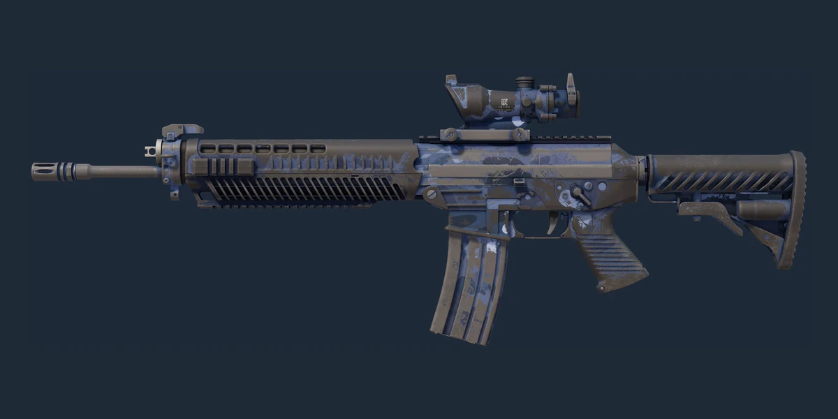 SG 553 | Night Camo (Battle-Scarred) preview