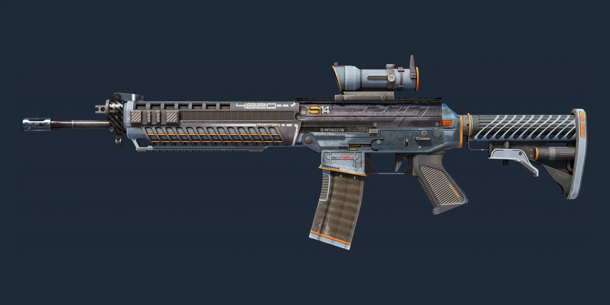 Pré-visualização de SG 553 (StatTrak™) | Phantom (Com Muito Uso)