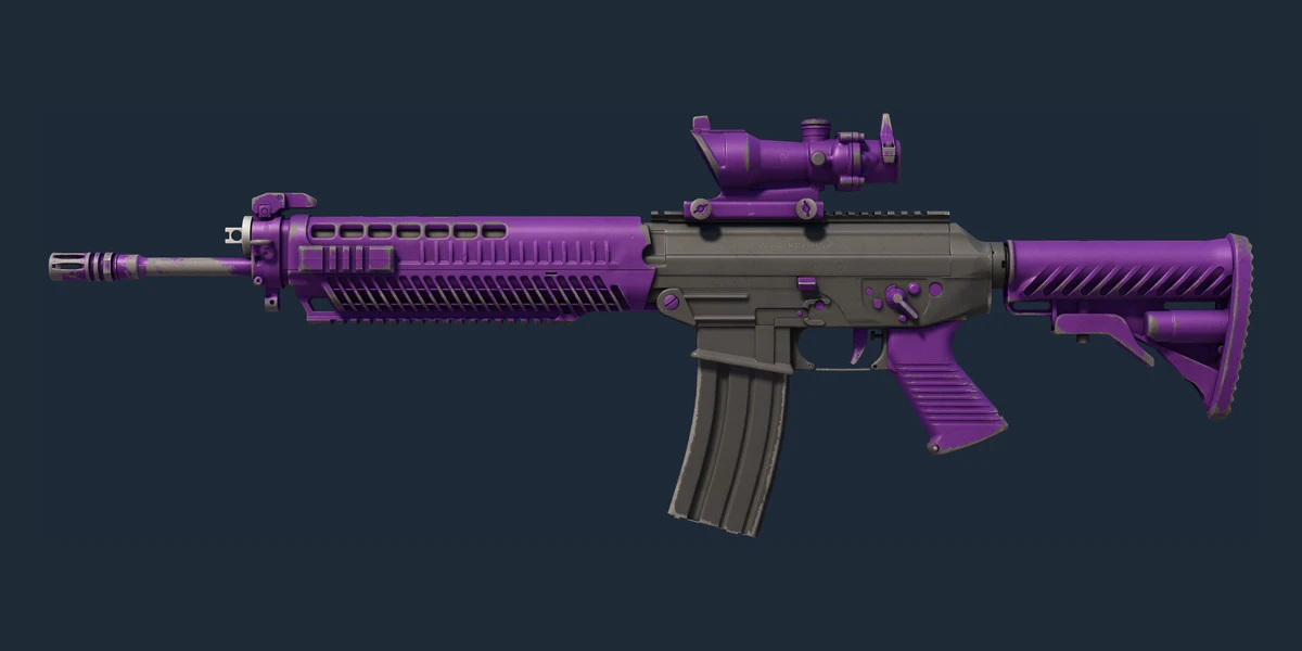 Forhåndsvisning af SG 553 | Ultraviolet (Meget slidt)