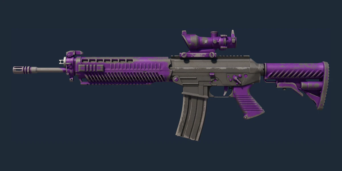 SG 553 | Ultraviolet (Battle-Scarred) preview