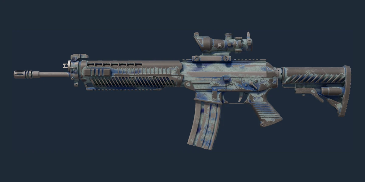 Forhåndsvisning af SG 553 | Wave Spray (Kampvansiret)