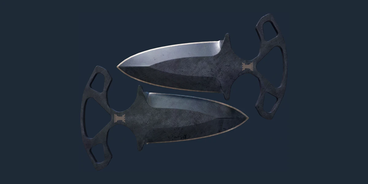 Pré-visualização de Shadow Daggers ★ | Blue Steel (Com Muito Uso)
