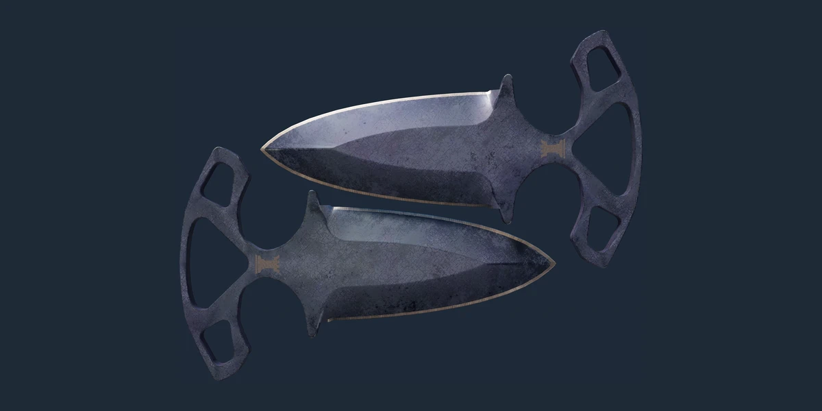 ★ StatTrak™ Shadow Daggers | Blue Steel (Battle-Scarred) preview