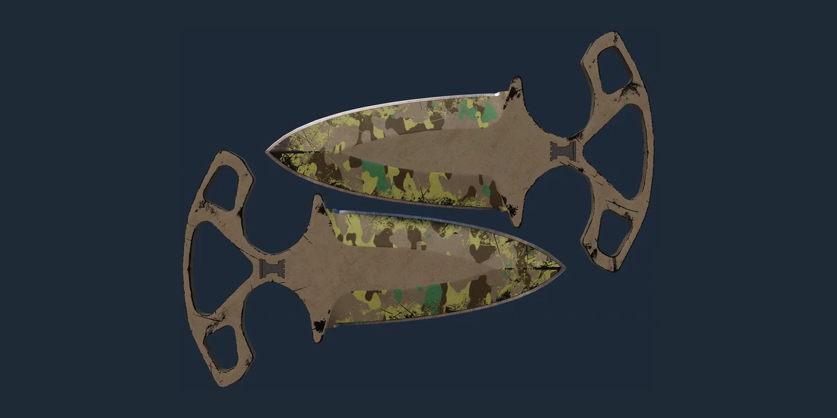 ★ StatTrak™ Shadow Daggers | Boreal Forest (Well-Worn) preview