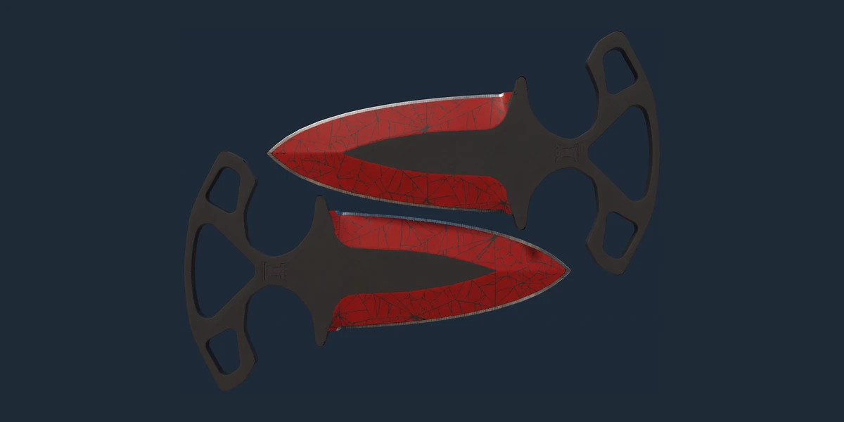 ★ Shadow Daggers | Crimson Web (Minimal Wear) preview