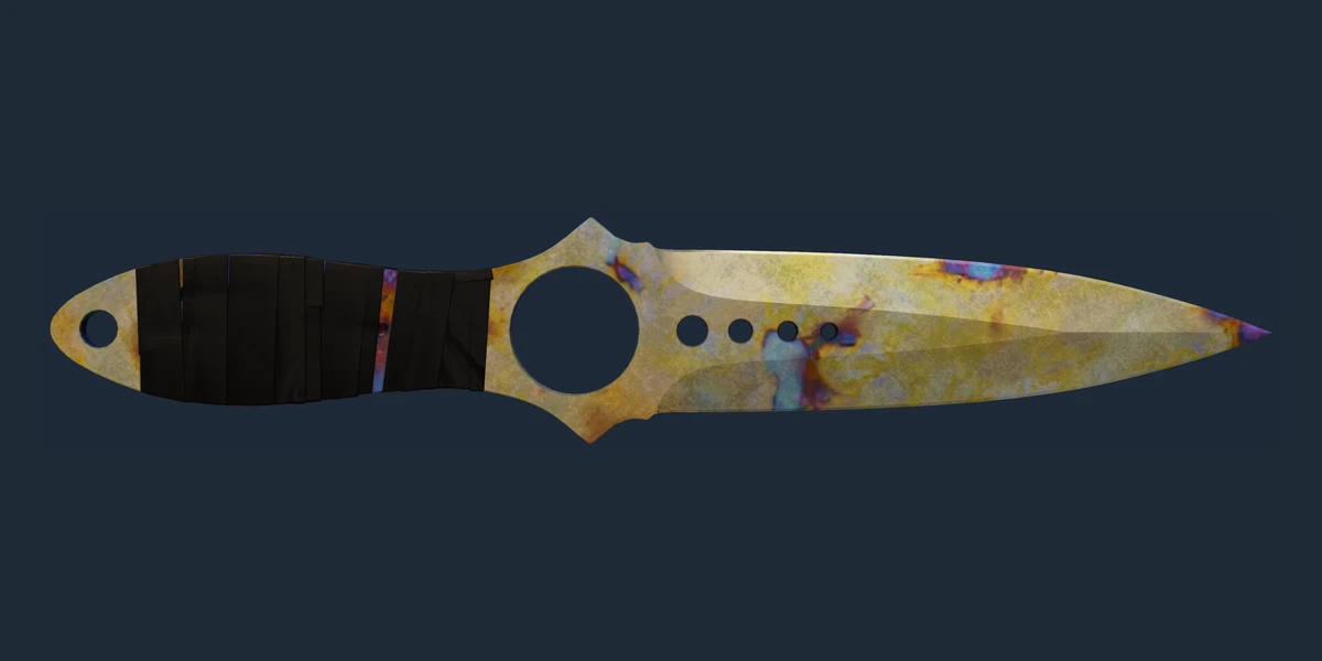 Forhåndsvisning af Skeletkniv (★) | Case Hardened (Meget slidt)