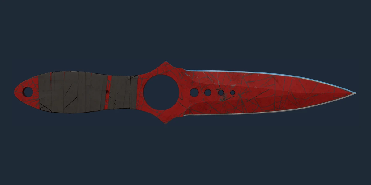 ★ Skeleton Knife | Crimson Web (Battle-Scarred) preview