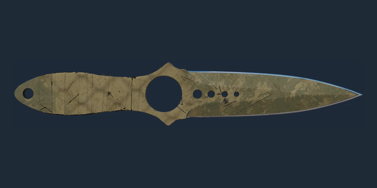 ★ Skeleton Knife | Safari Mesh (Battle-Scarred) preview