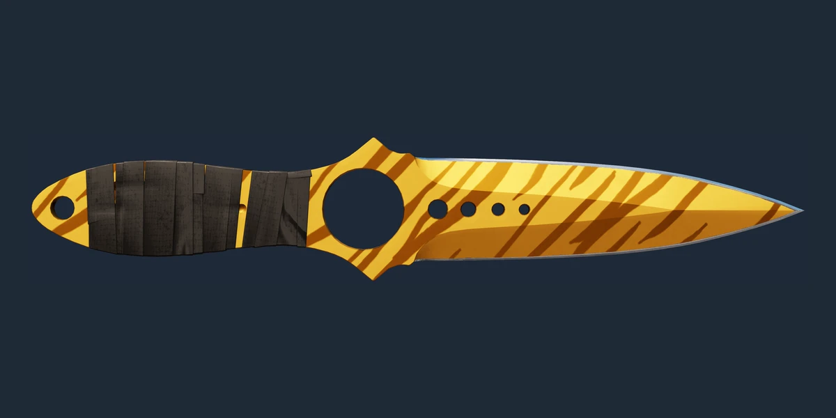 Aperçu de Couteau squelettique (★ StatTrak™) | Dent de tigre (Très peu usée)