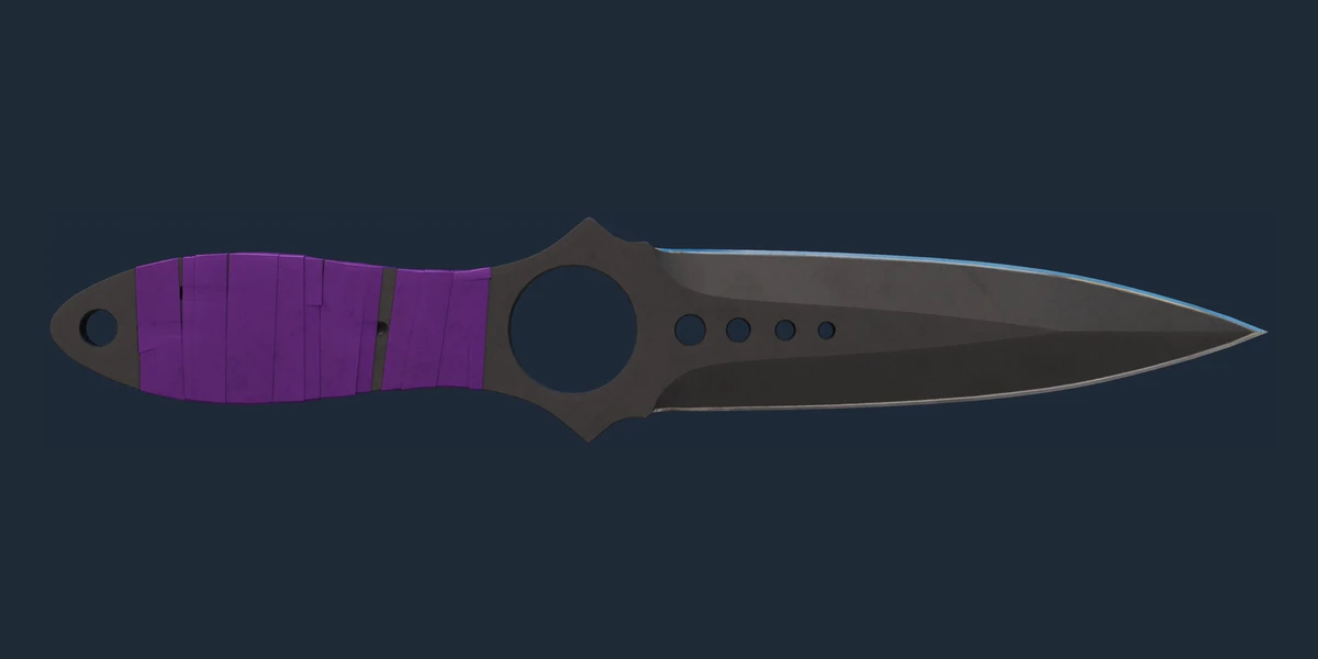 ★ StatTrak™ Skeleton Knife | Ultraviolet (Field-Tested) preview