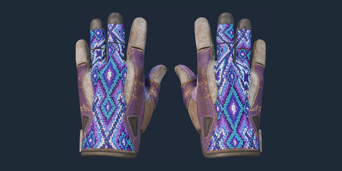 ★ Sport Gloves | Violet Beadwork (Battle-Scarred) preview