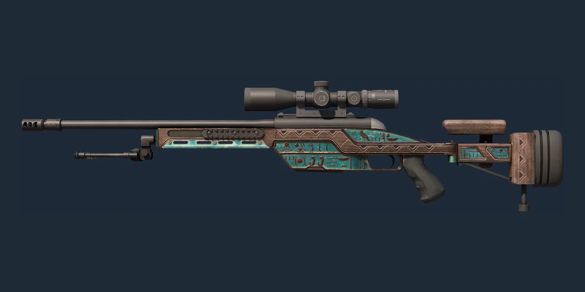 ตัวอย่าง SSG 08 | Azure Glyph (มีรอยถลอกเล็กน้อย)