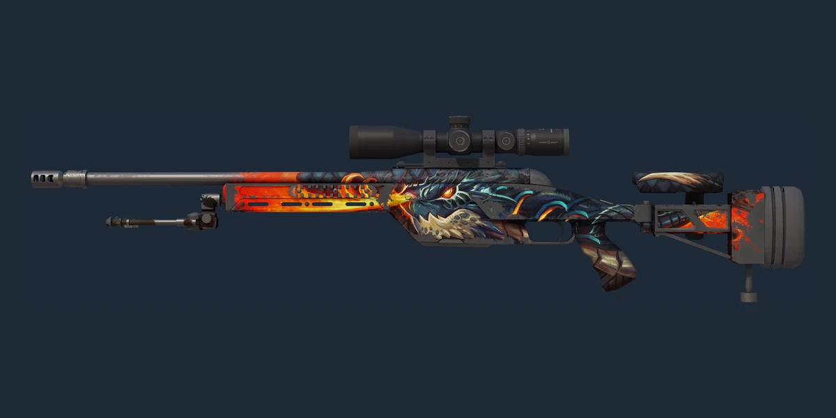 Aperçu de SSG 08 (StatTrak™) | Souffle de dragon (Usée)