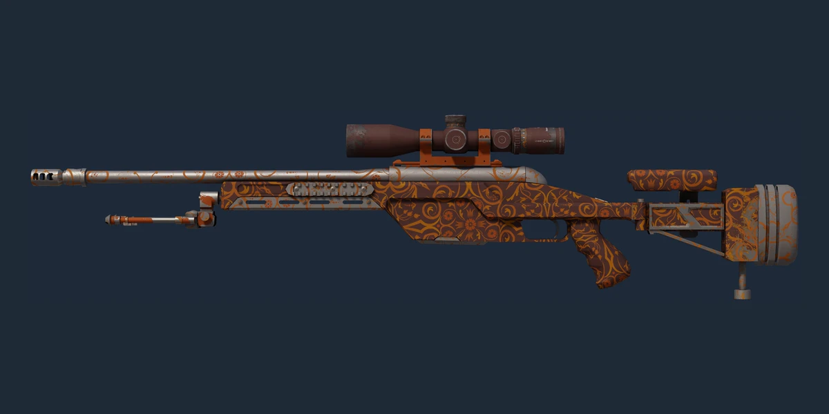 Náhled: SSG 08 | Orange Filigree (Lehce opotřebený)