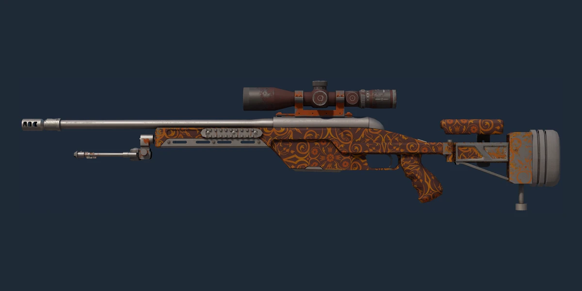 ตัวอย่าง SSG 08 | Orange Filigree (ผ่านการทดสอบภาคสนาม)