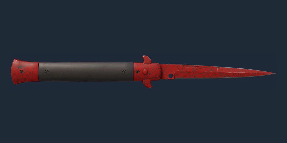 ★ Stiletto Knife | Crimson Web (Field-Tested) preview