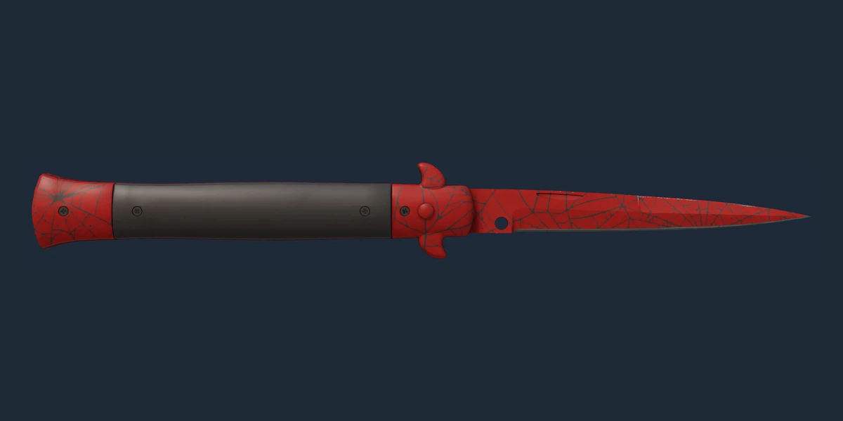 ★ Stiletto Knife | Crimson Web (Minimal Wear) preview