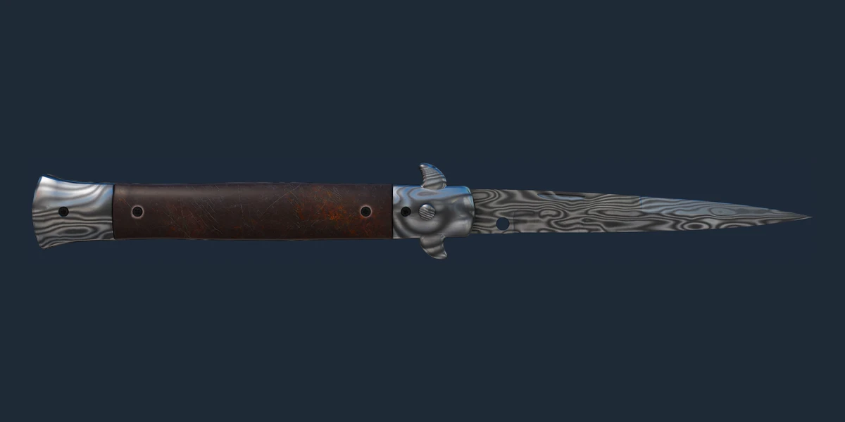 ★ Stiletto Knife | Damascus Steel (Factory New) preview
