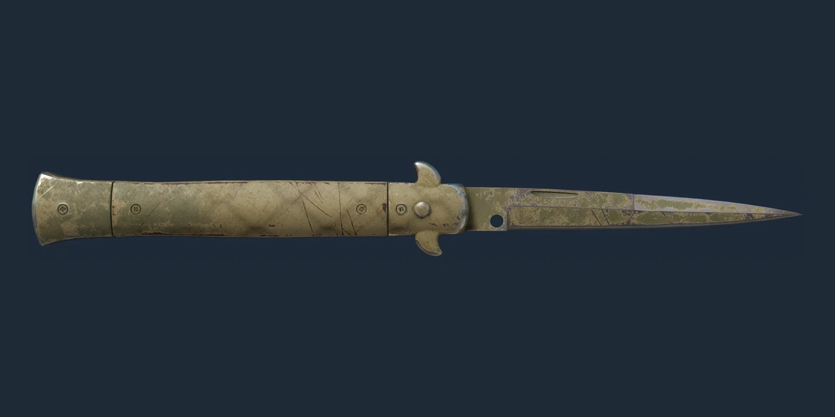 ★ Stiletto Knife | Safari Mesh (Battle-Scarred) preview